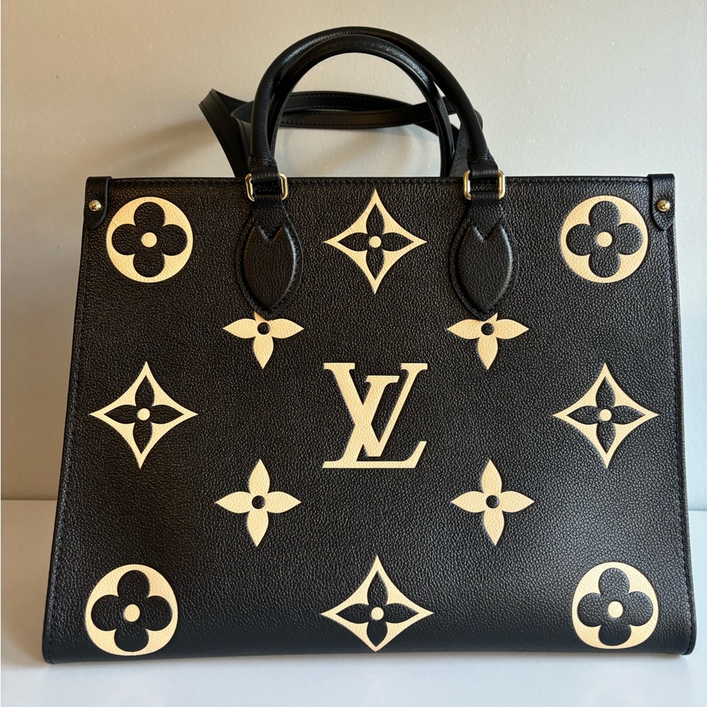 Louis Vuitton Onthego MM Black/Beige